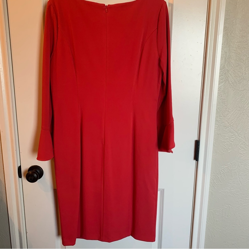 NWT Size 14 White House Black Market Body Perfecting Flutter Sleeve Sheath Dress - Picture 6 of 9